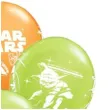 balony star wars darth vader i yoda pastel mix qualatex 12 6 szt