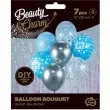 balony sto lat beauty and charm srebrno niebieski godan 12 7 szt