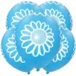 balony stokrotka 12 blekitne 5 szt