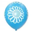 balony stokrotka 12 blekitne 5 szt
