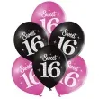 balony sweet 16 pastel mix belbal 10 6 szt