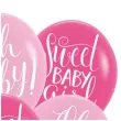 balony sweet baby girl rozowy mix amscan 11 6 szt