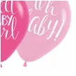 balony sweet baby girl rozowy mix amscan 11 6 szt
