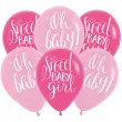 balony sweet baby girl rozowy mix amscan 11 6 szt
