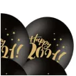balony sylwester 2021 czarny pastel strong 12 6szt