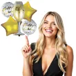 balony szampan i gwiazdy zlote czakos zestaw