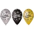 balony szczesliwego nowego roku metalik mix gemar 12 6 szt