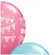 balony urodziny z girlanda mix qualatex 11 25 szt