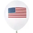 balony usa party biale santex 9 8 szt