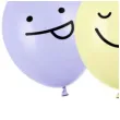 balony usmiechniete buzki pastel mix partydeco 12 6 szt