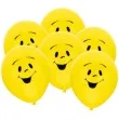 balony usmiechy pastel zolty amscan 9 6 szt
