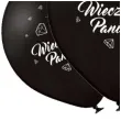 balony wieczor panienski czarne adikbal 12 5 szt