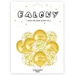 balony wieczor panienski konfetti zloty partypal 12 10 szt