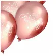 balony wieczor panienski rose gold metaliczny dekolo 12 10 szt