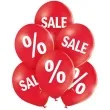 balony wyprzedaz sale pastel czerwony belbal 12 6 szt