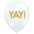 balony yay zlote biale pastel qualatex 11 25 szt