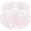 balony z konfetti classic rozowe dekoracjepolska 12 5 szt