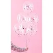 balony z konfetti gwiazdki srebrne partydeco 11 6 szt