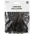 balony z lacznikiem czarny partydeco 13 20 szt