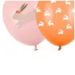 balony zajac wielkanoc pastel mix partydeco 12 7 szt