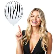 balony zebra paski bialy pastel qualatex 11 25 szt