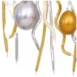 balony zestaw imprezowy happy birthday zloto srebrny partypal zestaw 30 szt