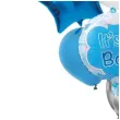 balony zestaw imprezowy its a boy bialo srebrno niebieski folat 10 szt