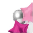 balony zestaw imprezowy its a girl bialo srebrno rozowy folat 10 szt