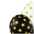 balony zlote gwiazdki mix belbal 12 6 szt
