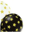 balony zlote gwiazdki mix belbal 12 6 szt