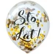 balony zlote konfetti sto lat transparentne dekoracje polska 12 5 szt