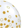 balony zlote konfetti transparentne qualatex 11 25 szt