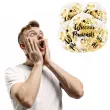 balony zlote konfetti wieczor panienski transparentne dekoracje polska 12 5 szt