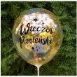balony zlote konfetti wieczor panienski transparentne dekoracje polska 12 5 szt