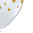 balony zlote serduszka transparentne qualatex 11 25 szt