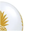 balony zloty ananas transparentne qualatex 11 25 szt