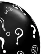 balony znaki zapytania czarne qualatex 16 50 szt