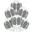 balony zygzaki pastel biale belbal 12 6 szt