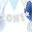 baner 1 urodziny one srebrny partydeco 50 cm