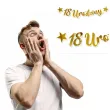 baner 18 urodziny zloty dekoracjepolska 100 cm