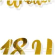 baner 18 urodziny zloty dekoracjepolska 100 cm