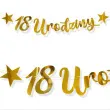 baner 18 urodziny zloty dekoracjepolska 100 cm