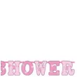 baner baby shower its a girl rozowy amscan 256 cm 2 szt