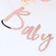 baner baby shower rose gold amscan 150 cm