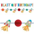 baner blast off birthday amscan zestaw