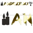 baner blyszczace andrzejki zloty metalik i czarny 150 cm