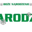 baner boze narodzenie z brokatem zielono srebrny 2 2 m