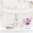 baner bride groom partydeco bialy 155 cm