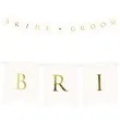 baner bride groom partydeco bialy 155 cm
