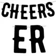 baner cheers czarny partydeco 50 cm